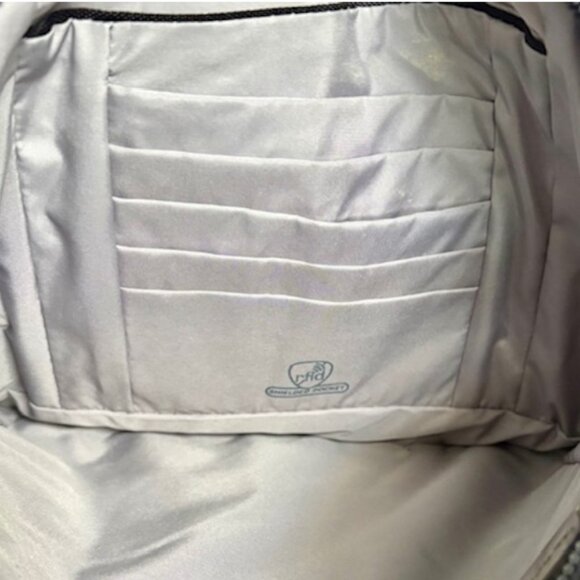 Travelon Anti-Theft Classic Essential Messenger Bag - Black/Gray - Medium - Picture 10 of 14